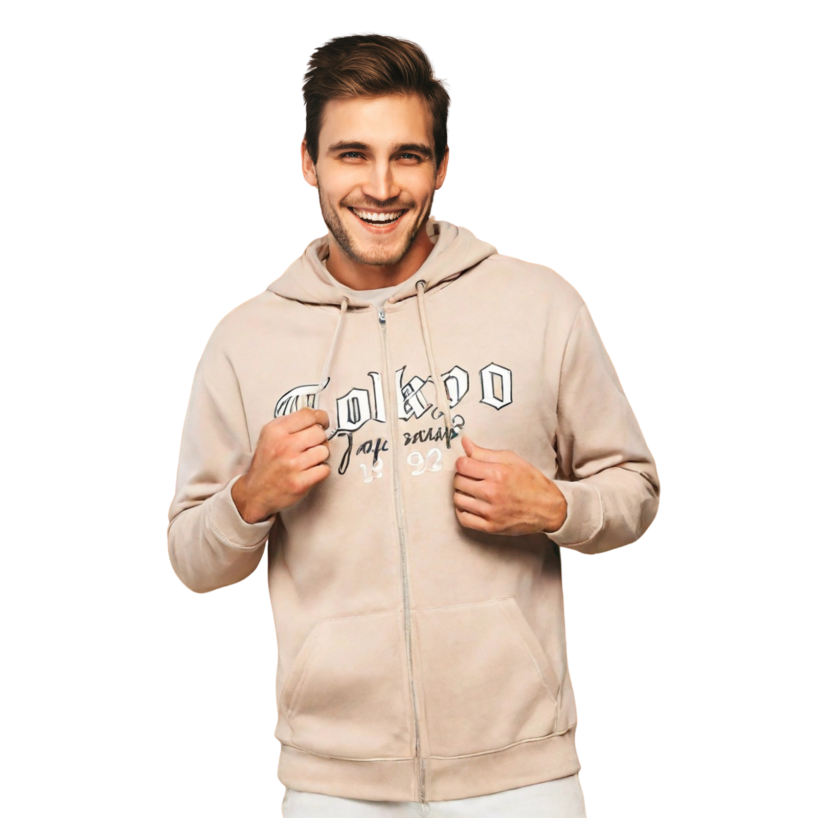 Hoody with Zipper closure