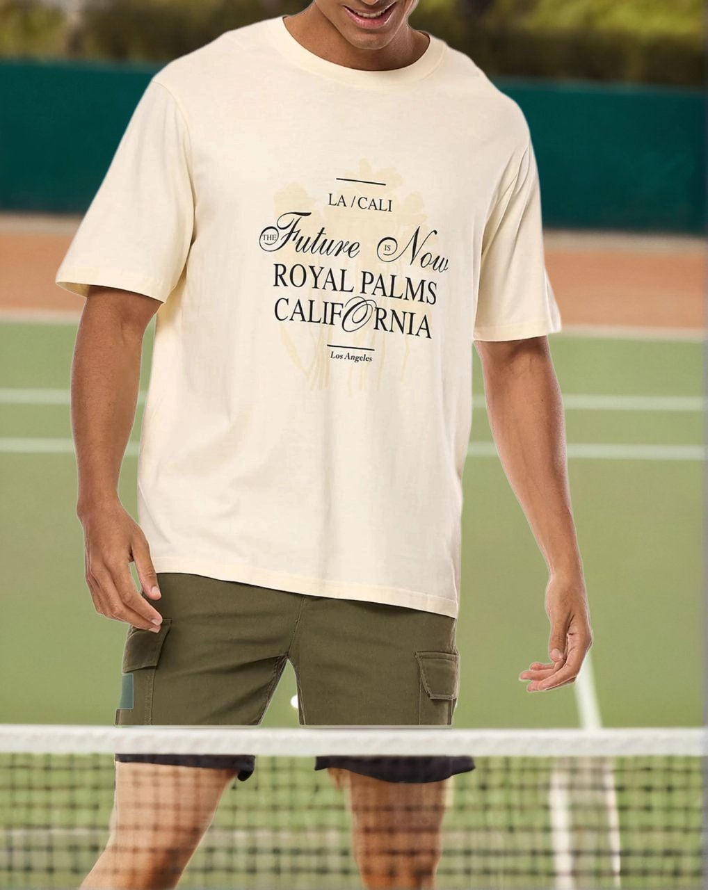 BR-Printed T-Shirt with Crew Neck and Short Sleeves - Image 2