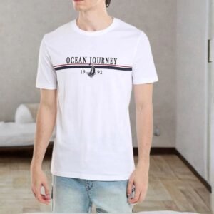 BR- Printed T-Shirt with Crew Neck and Short Sleeves